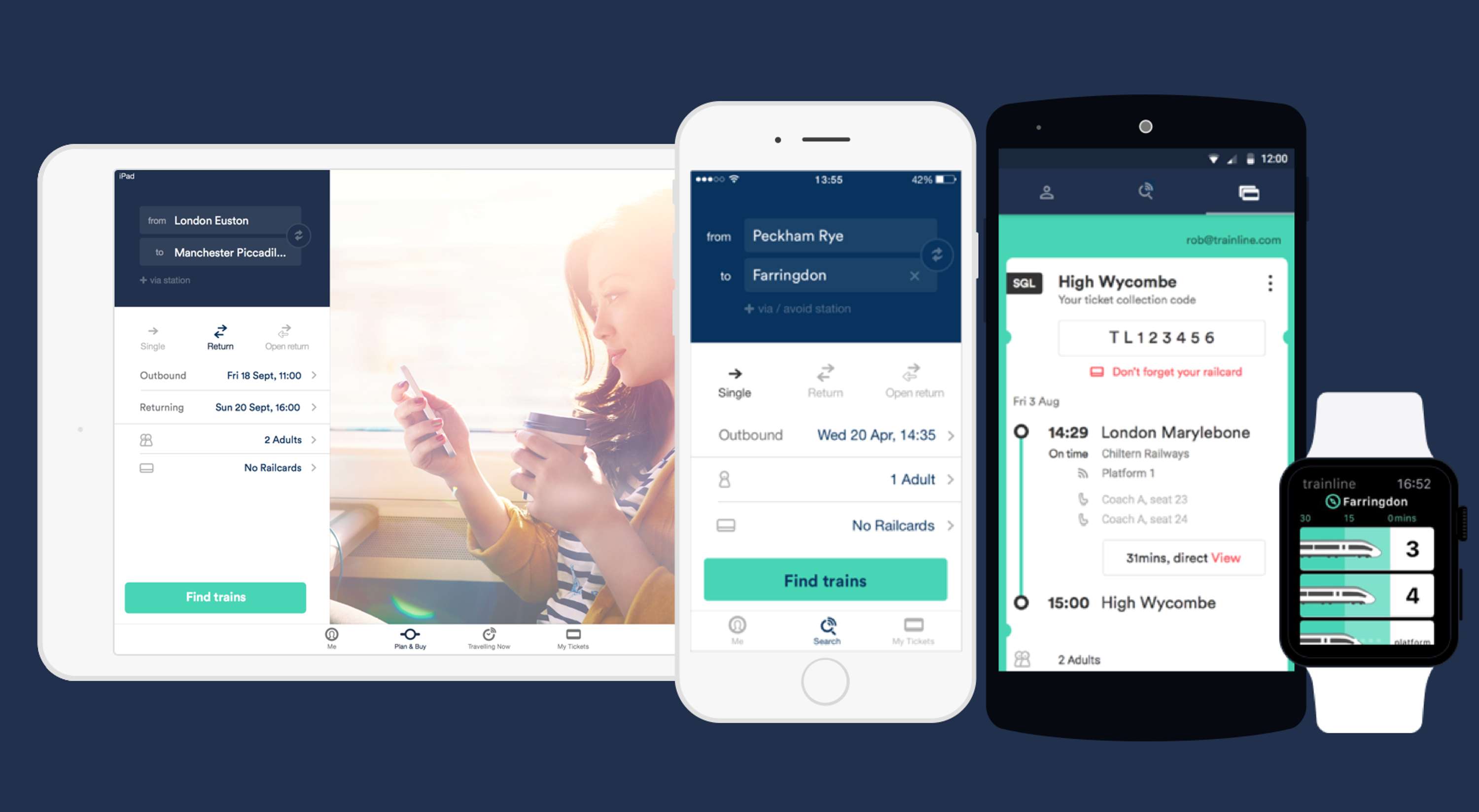 Trainline apps